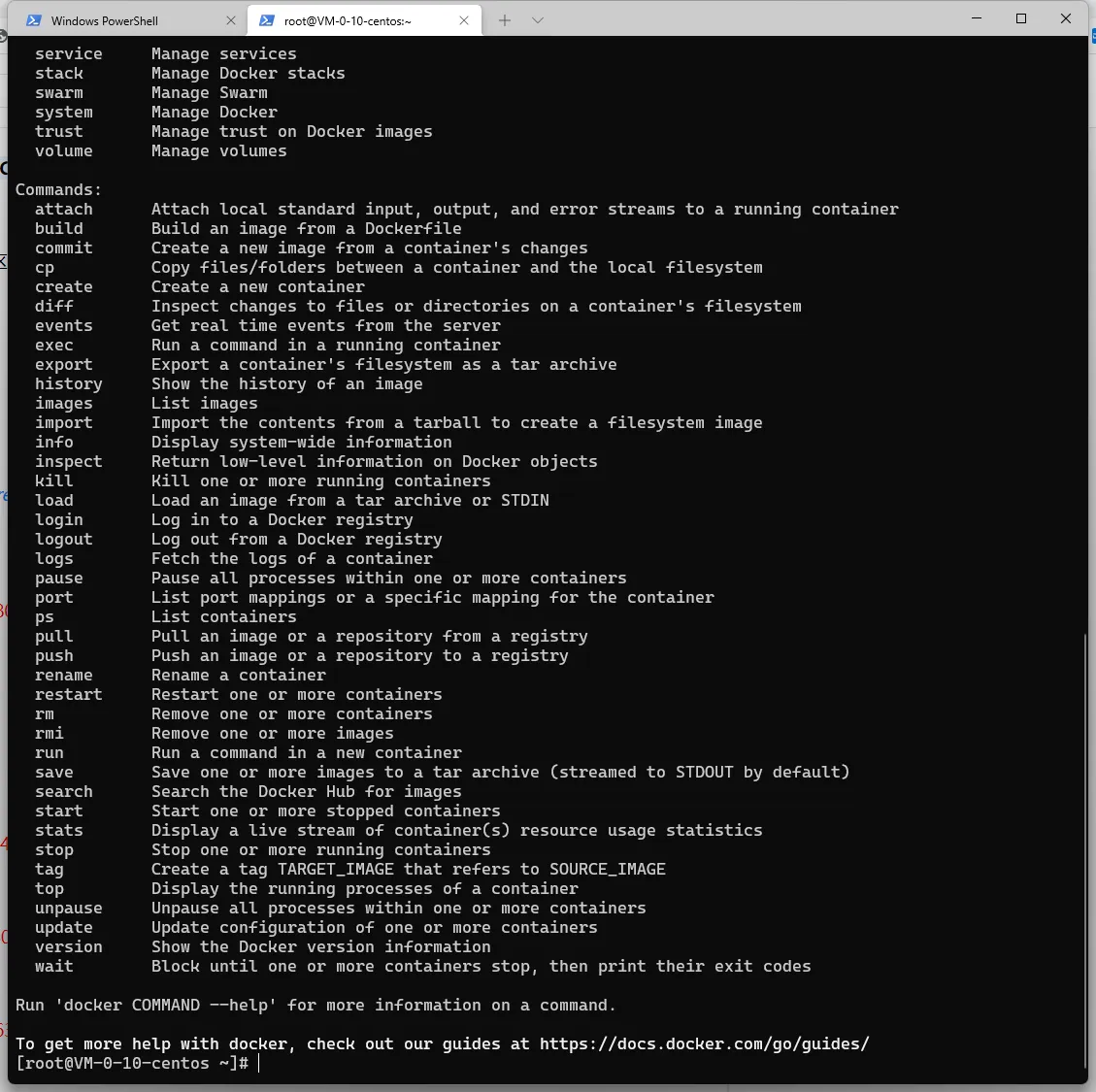 Docker Help